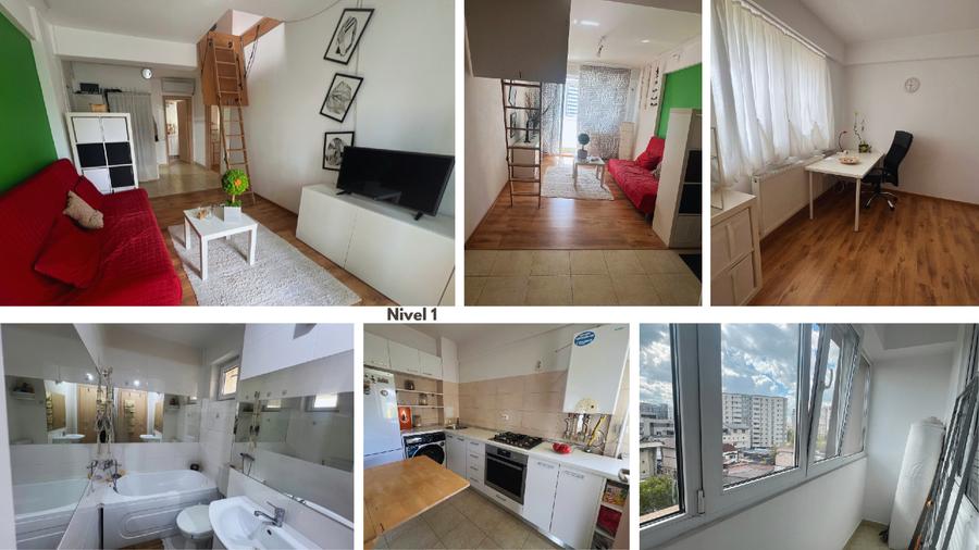 Apartament cu 2 camere semidecomandat, mobilat în Mihai Bravu