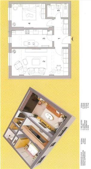 Apartament cu 2 camere decomandat în Ultracentral