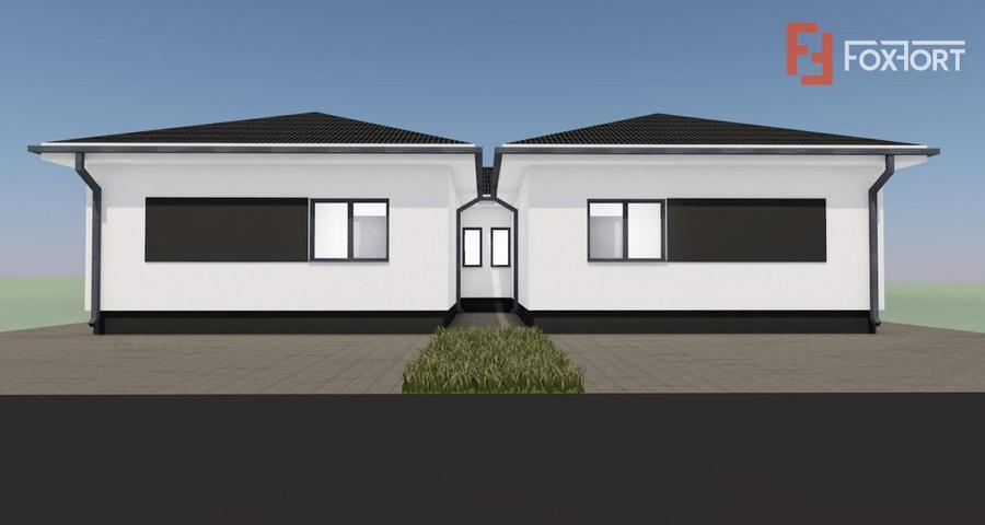 Duplex cu 4 camere cu Canalizare în Moșnița Nouă