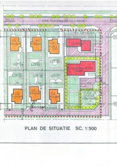 Teren de 480 mp, în Central