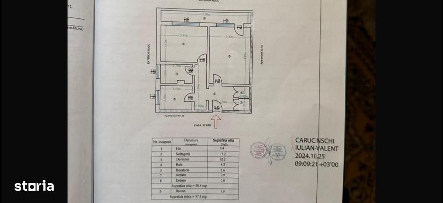 Garsonieră decomandată în Central