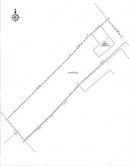 Teren intravilan 679 mp si casa demolabila, zona Crisan - 2