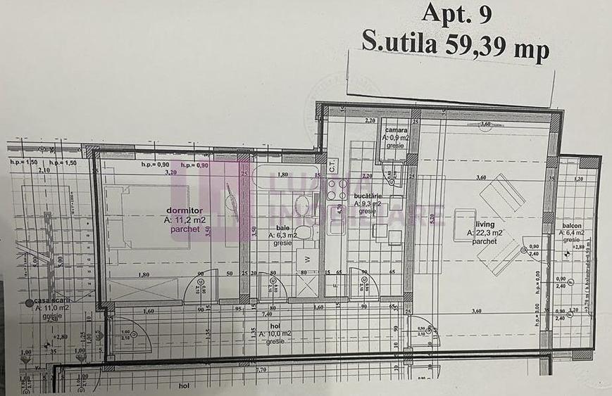 Apartament cu 2 camere decomandat, mobilat în Țiglari