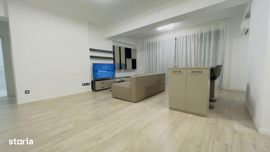 Apartament cu 2 camere semidecomandat, mobilat în Străulești