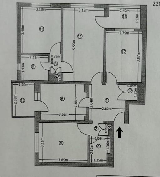 Apartament cu 4 camere decomandat, mobilat în Rahova