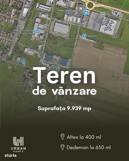 Teren de 9939 mp, în Micălaca