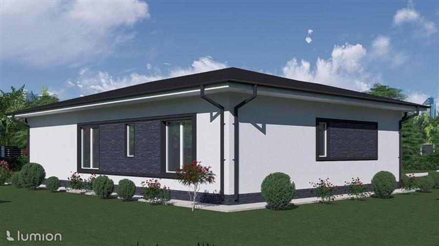 Casă individuală cu 4 camere cu Teren 445 Mp în Tomești