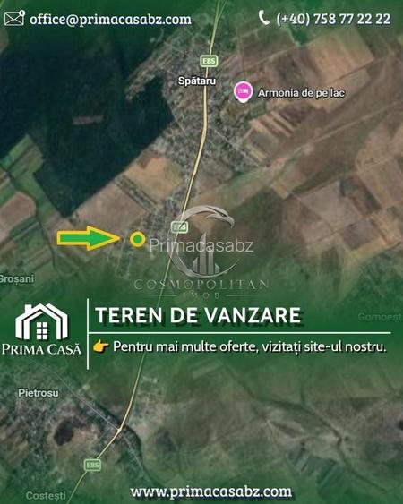 Teren intravilan ~ sat Spataru, com. Costesti ~ S=1000mp ~ Pret: 20€/m