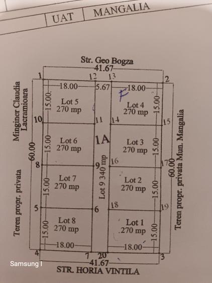 Teren de 270 mp, în Exterior Vest