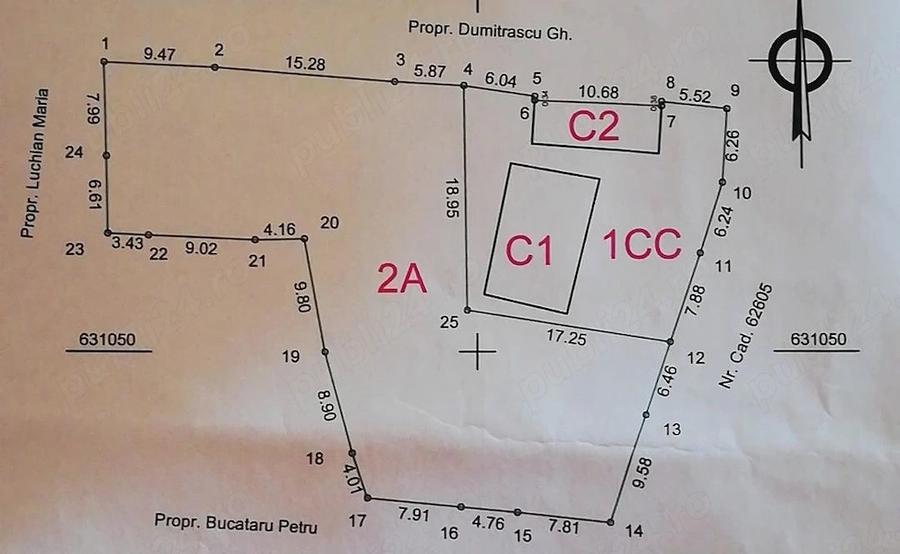 Teren Construcții intravilan de 1304 mp, în Păușești