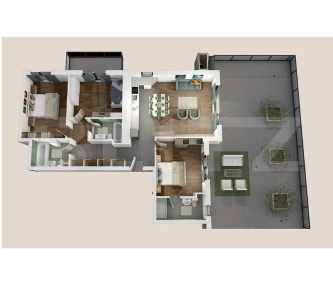 Apartament cu 4 camere în Central