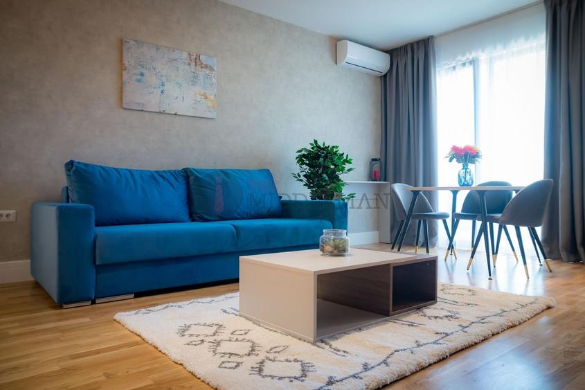 Apartament cu 2 camere, mobilat în Barbu Văcărescu