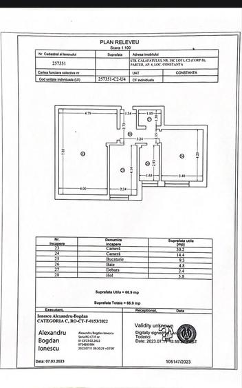 Apartament cu 2 camere decomandat, mobilat în Viile Noi