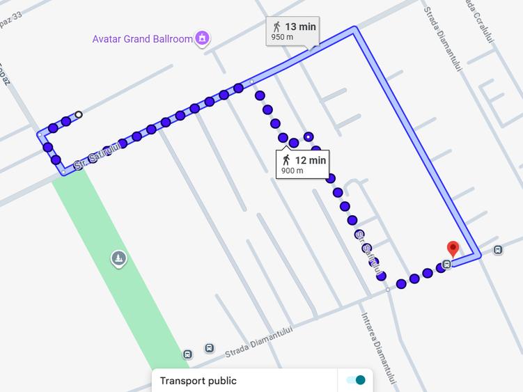 Teren Construcții intravilan de 721 mp, în Central