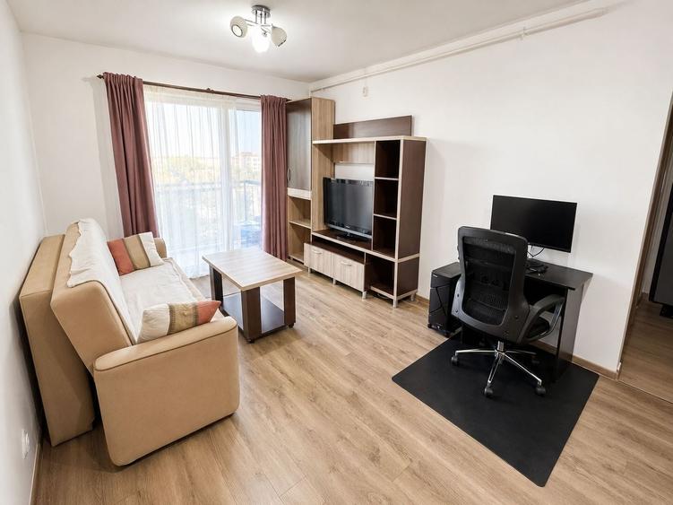 Apartament cu 2 camere semidecomandat, mobilat în Bună Ziua