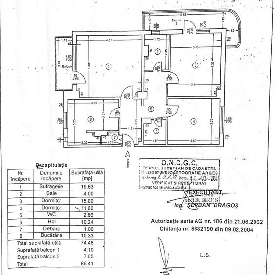 Apartament cu 3 camere decomandat în Găvana 3
