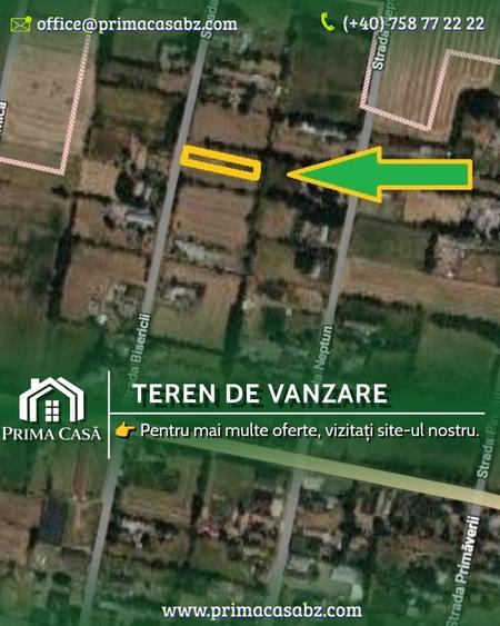 Teren Construcții intravilan de 1300 mp, în Călțuna
