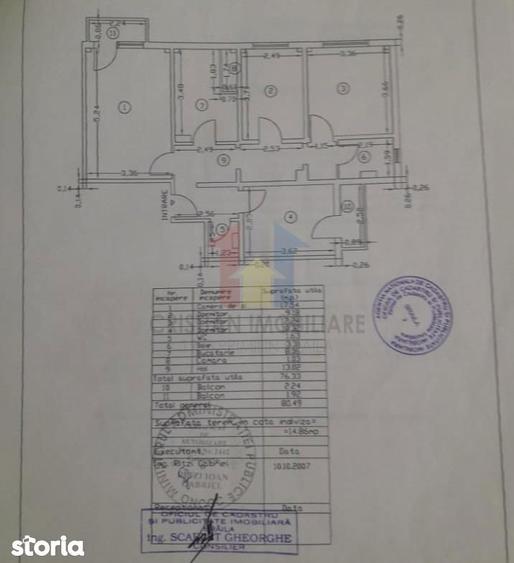 Apartament cu 4 camere decomandat în Central