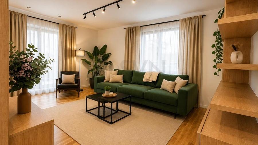 Apartament cu 3 camere semidecomandat, mobilat în Străulești