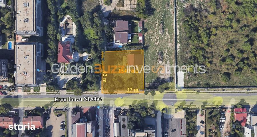 Teren de 1540 mp, în Central