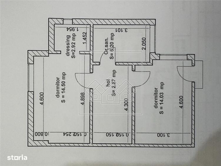 Casă cu 3 camere în Șelimbăr