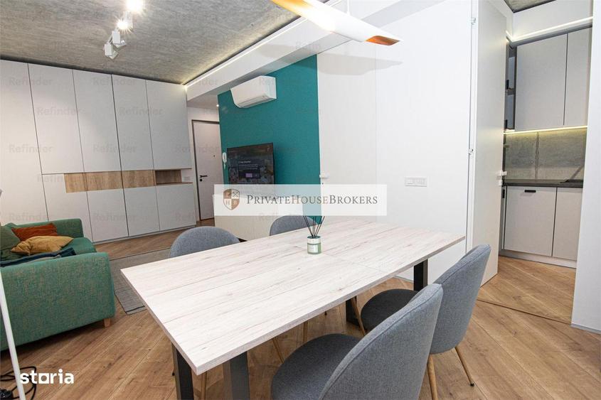 Apartament cu 2 camere decomandat, mobilat în Tei
