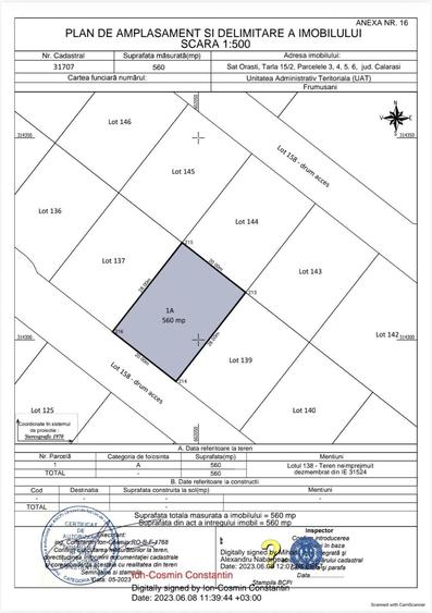 Teren Construcții intravilan de 210000 mp, în Moara Vlăsiei