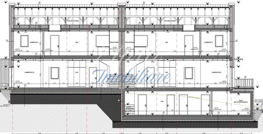 Duplex cu 4 camere cu Canalizare în Câmpului