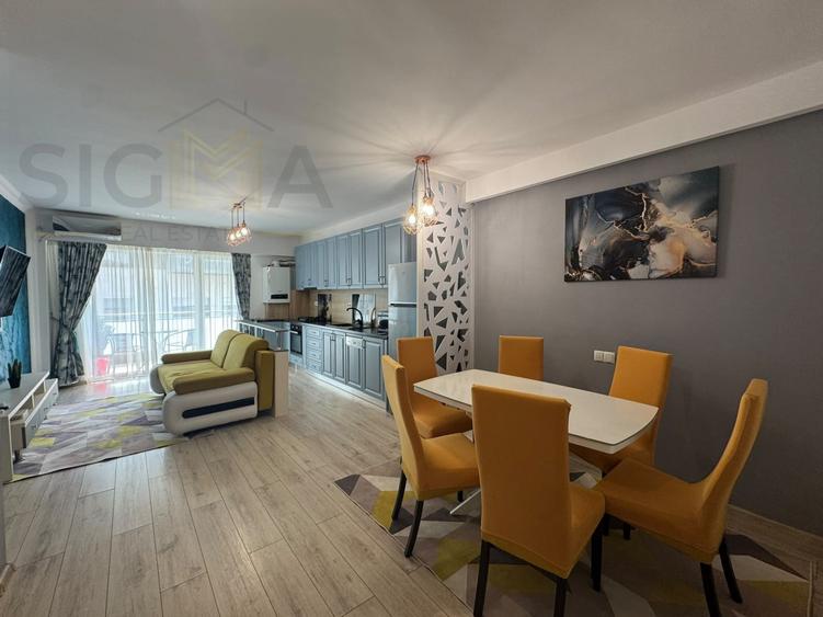 Apartament cu 2 camere semidecomandat, mobilat în Semicentral
