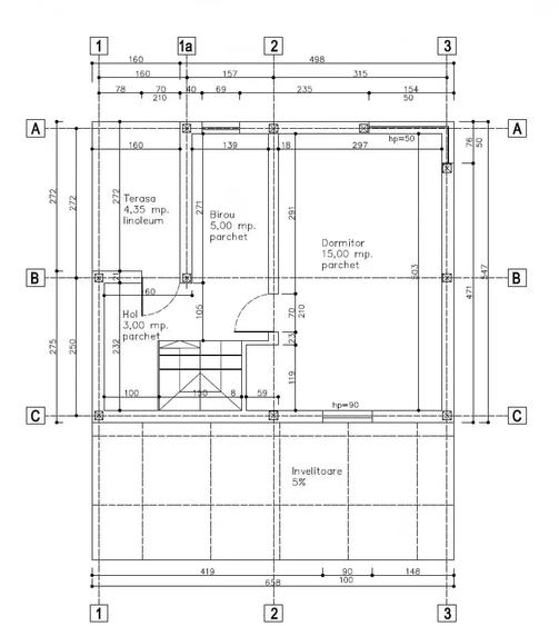 Casă cu 2 camere cu Teren 900 Mp în Central