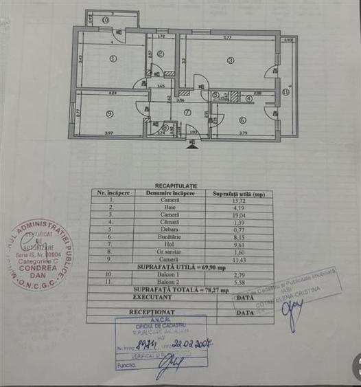 Apartament cu 3 camere decomandat, mobilat în Lunca Cetățuii
