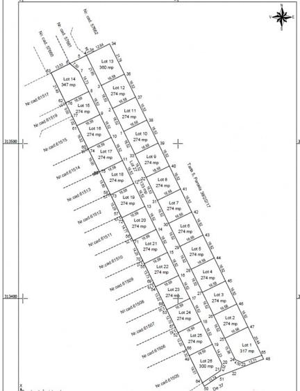 Teren Construcții intravilan de 274 mp, în Berceni
