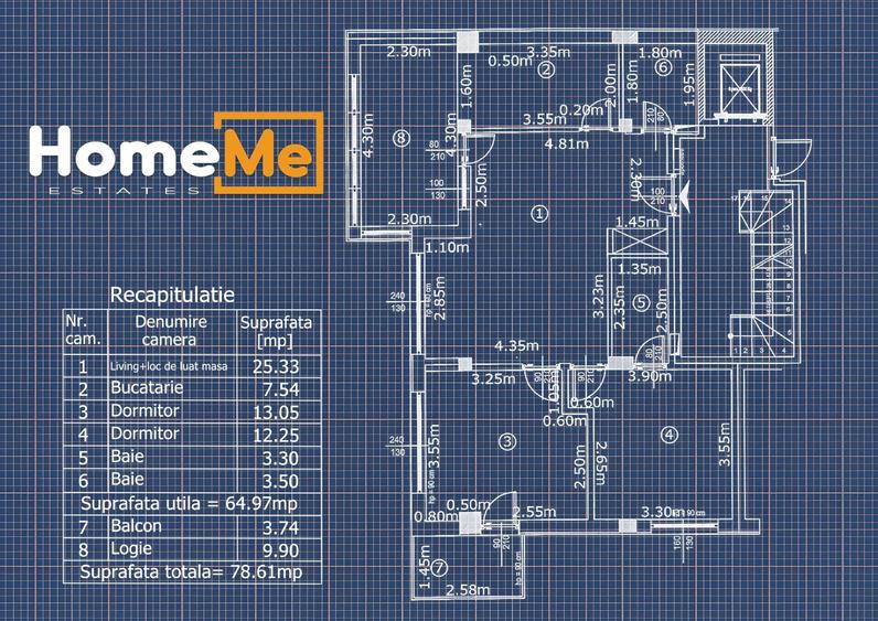 Apartament cu 6 camere decomandat, mobilat în Domenii