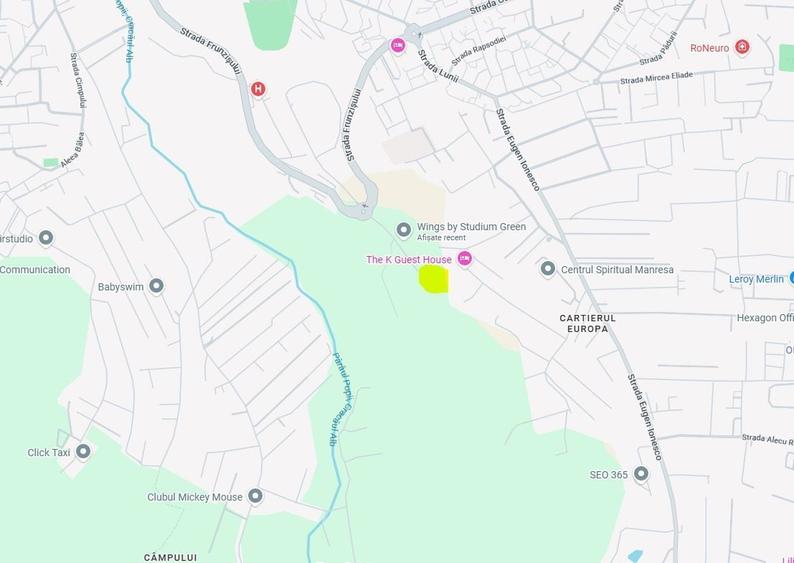 Teren Construcții intravilan de 1225 mp, în Zorilor