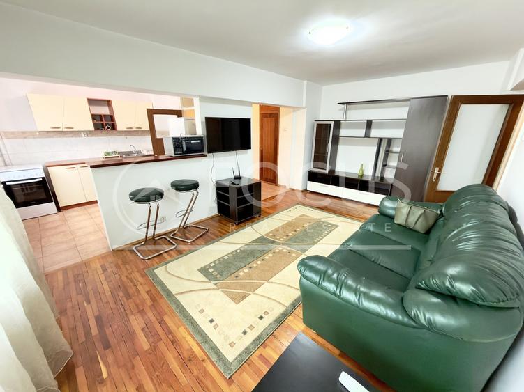 Apartament cu 2 camere semidecomandat, mobilat în Aviației