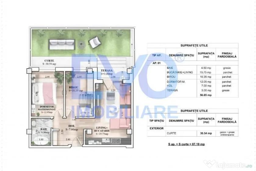 Apartament cu 3 camere decomandat în Galata