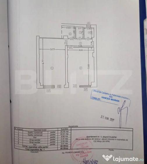 Spațiu comercial, de 60 mp, în Strugurilor