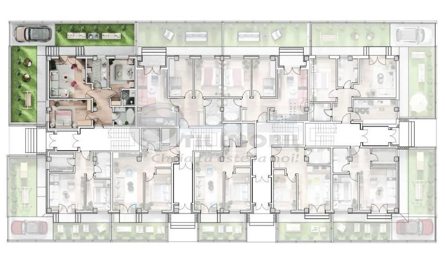 Apartament cu 3 camere decomandat în Galata