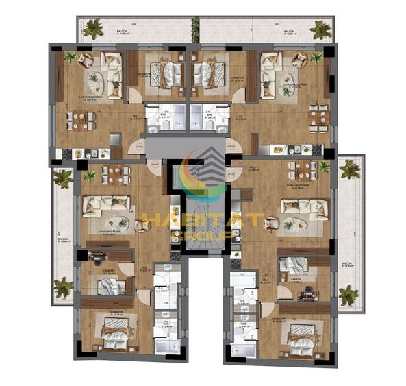 Apartament cu 3 camere decomandat în Parcul Carol