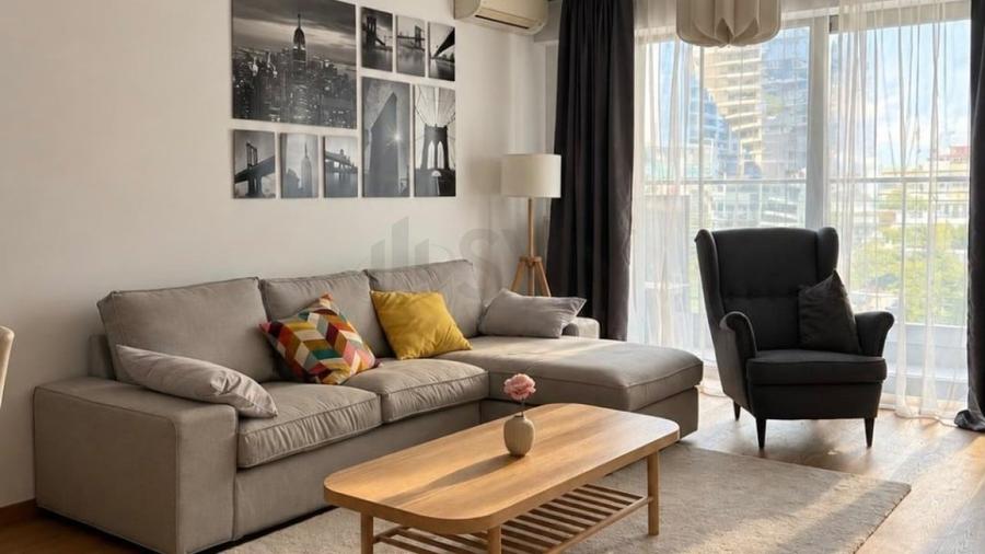 Apartament cu 2 camere semidecomandat, mobilat în Barbu Văcărescu