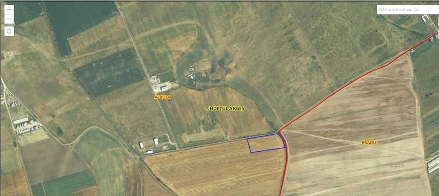 Teren Albota / zona Statiune - Papillon / 10.000 mp / Deschidere 142 m - 7