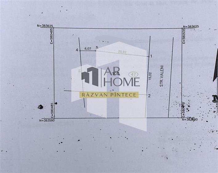 Teren Construcții intravilan de 407 mp, în Ultracentral