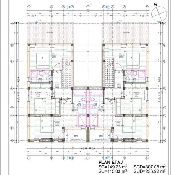 Duplex cu 4 camere cu Teren 297.5 Mp în Moșnița Nouă