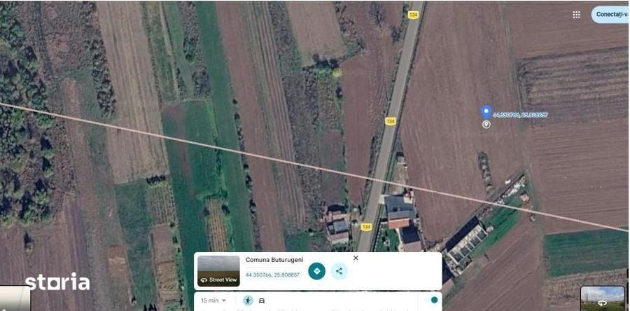 Teren de 1200 mp, în Buturugeni