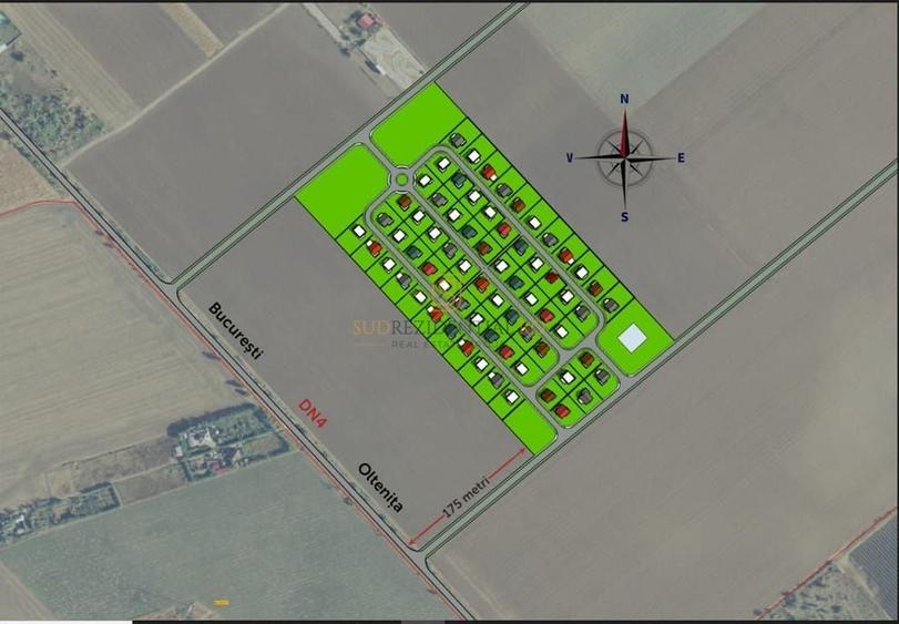 Teren Construcții intravilan de 84400 mp, în Frumușani