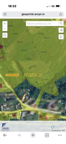 Teren de 2500 mp, în Șura Mare