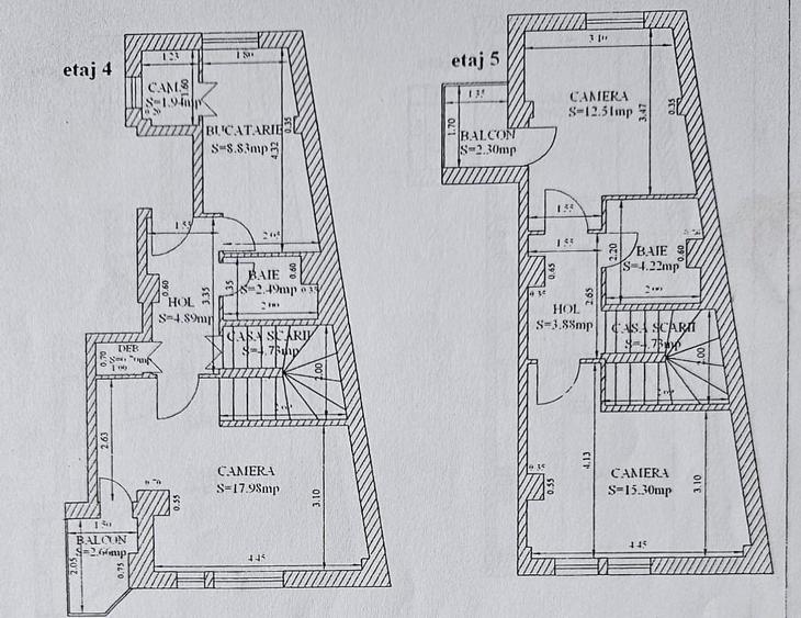 Apartament cu 3 camere decomandat în Ultracentral
