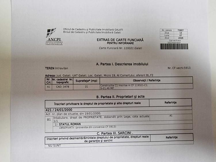 Spațiu comercial, de 21 mp, în Micro 19
