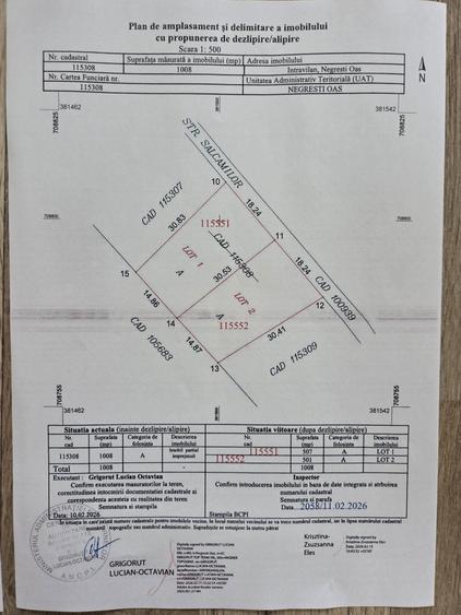 Teren de 1121 mp, în Central