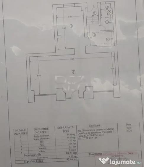Spațiu comercial, de 93 mp, în Unirii